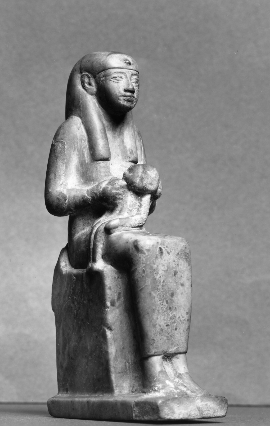 Egyptian_-_Isis_Nursing_the_Child_Horus_-_Walters_2267_-_Three_Quarter